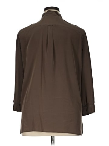 St. John 3/4 Sleeve Silk Top (view 2)