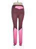 Fabletics Color Block Burgundy Active Pants Size XL - photo 2