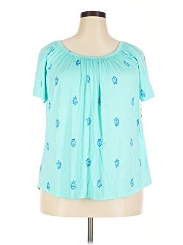 Style&Co Short Sleeve Blouse (view 1)
