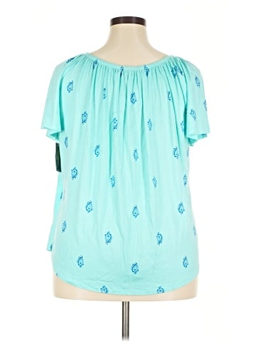 Style&Co Short Sleeve Blouse (view 2)