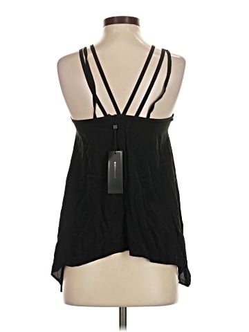 BCBGMAXAZRIA Sleeveless Silk Top (view 2)