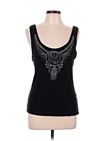 Black Rivet Sleeveless Top (view 1)