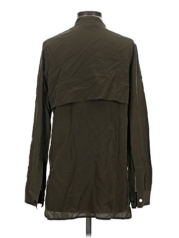 Vince. Long Sleeve Silk Top (view 2)