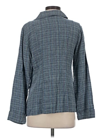 Flax 3/4 Sleeve Button-Down Shirt (view 2)