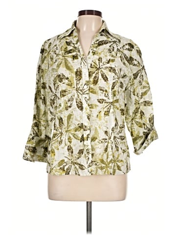 Harve Benard 3/4 Sleeve Button-Down Shirt (view 1)