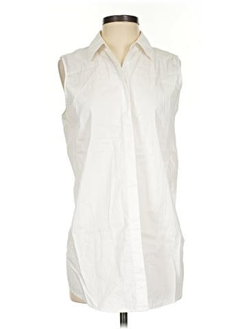 DKNY Sleeveless Button-Down Shirt (view 1)