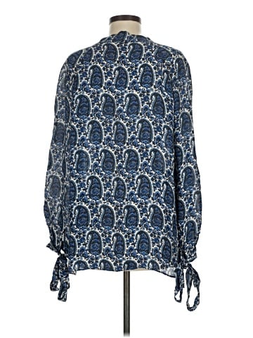 10 Crosby Derek Lam Intermix Long Sleeve Silk Top (view 2)