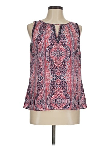 Greylin Sleeveless Silk Top (view 1)