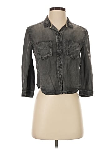 BDG 3/4 Sleeve Button-Down Shirt (view 1)