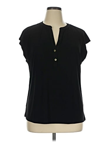 Anne Klein Short Sleeve Blouse (view 1)