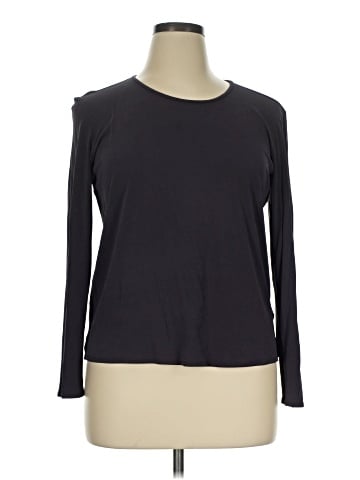 Eileen Fisher Long Sleeve Silk Top (view 1)