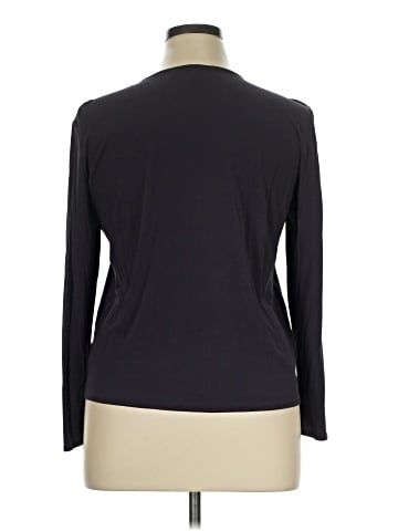 Eileen Fisher Long Sleeve Silk Top (view 2)