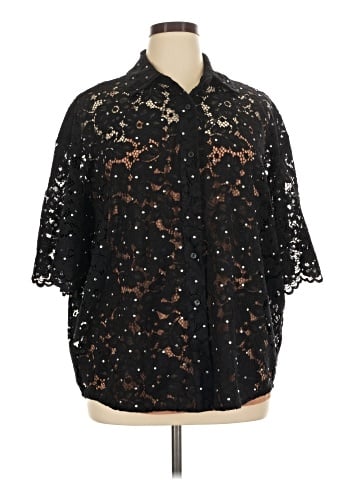MICHAEL Michael Kors Short Sleeve Blouse (view 1)