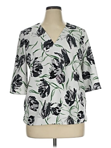 Ann Taylor Factory 3/4 Sleeve T-Shirt (view 1)