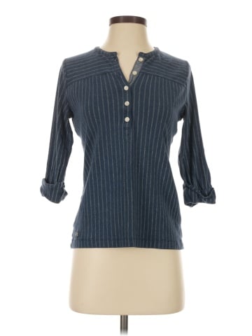 Lauren Jeans Co. 3/4 Sleeve Button-Down Shirt (view 1)