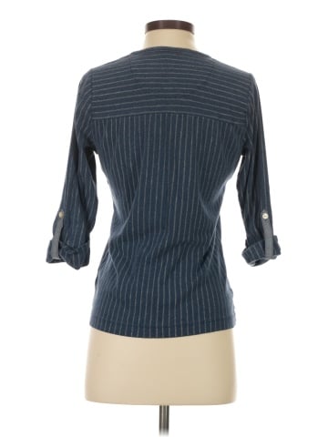 Lauren Jeans Co. 3/4 Sleeve Button-Down Shirt (view 2)