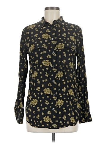 Equipment Long Sleeve Silk Top (view 1)