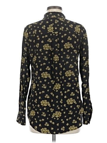 Equipment Long Sleeve Silk Top (view 2)