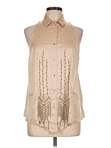 Elizabeth and James Sleeveless Button-Down Shirt (view 1)