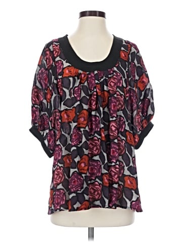 Plenty By Tracy Reese Short Sleeve Silk Top (view 1)