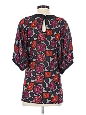 Plenty By Tracy Reese Short Sleeve Silk Top (view 2)