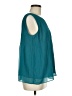 Max Studio 100% Polyester Teal Sleeveless Blouse Size M - photo 4