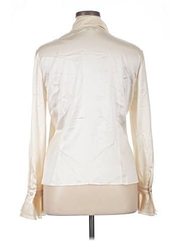 St. John Long Sleeve Silk Top (view 2)