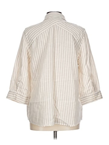 Chico's 3/4 Sleeve Button-Down Shirt (view 2)