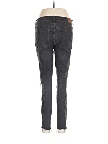 Madewell 9" Mid-Rise Skinny Jeans in Black Sea (view 2)