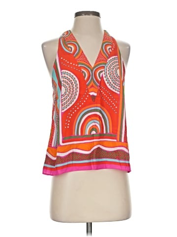 Rose + Olive Sleeveless Blouse (view 1)