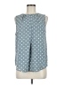 Fun2Fun 100% Polyester Polka Dots Blue Sleeveless Blouse Size M - photo 1