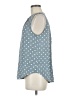 Fun2Fun 100% Polyester Polka Dots Blue Sleeveless Blouse Size M - photo 5