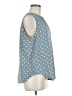 Fun2Fun 100% Polyester Polka Dots Blue Sleeveless Blouse Size M - photo 4
