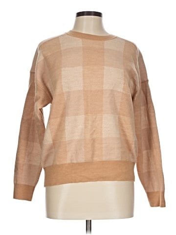 Madewell Merino Wool Sweatshirt in Plaid (view 1)