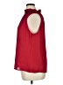 Talbots 100% Polyester Red Sleeveless Blouse Size XL - photo 5