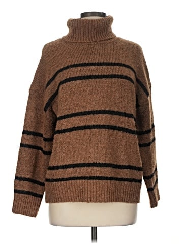 Line & Dot Turtleneck Sweater (view 1)