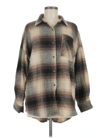 Ci Sono Long Sleeve Button-Down Shirt (view 1)