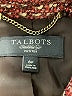 Talbots Tweed Red Burgundy Coat Size 6 Petite - photo 6