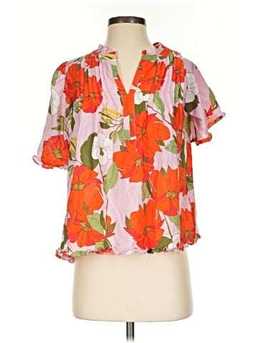 Rose + Olive Short Sleeve Blouse (view 1)