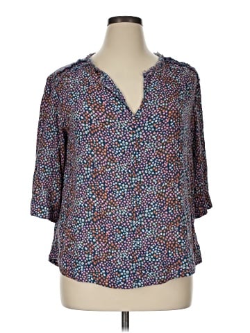 Caslon 3/4 Sleeve Blouse (view 1)