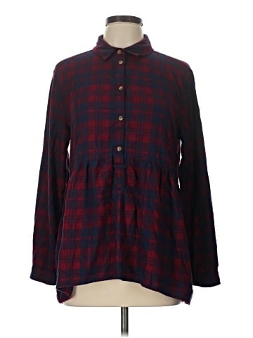 American Eagle Outfitters Long Sleeve Button-Down Shirt (view 1)
