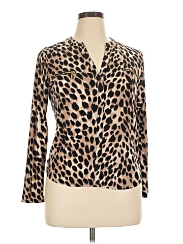 INC International Concepts Long Sleeve Blouse (view 1)