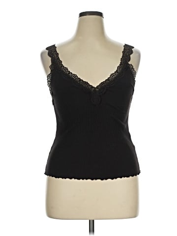 Madewell Lace-Trim V-Neck Tank (view 1)