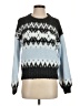 Ann Taylor LOFT Chevron-herringbone Blue Pullover Sweater Size S (petite) - photo 1