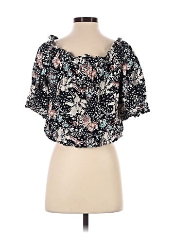 Ann Taylor Factory Short Sleeve Blouse (view 2)