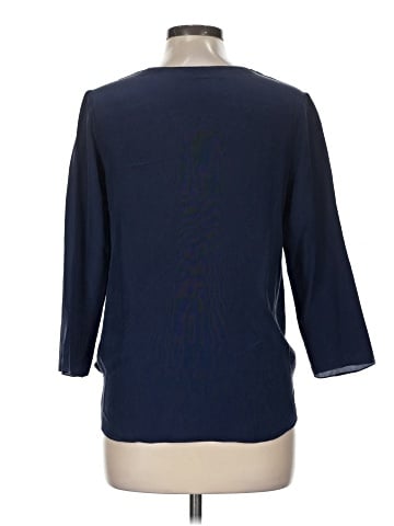 Amanda Uprichard 3/4 Sleeve Silk Top (view 2)