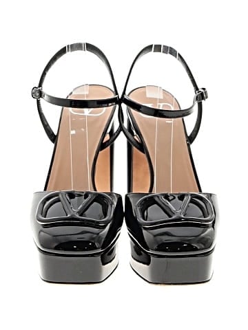 Valentino Garavani VLogo Patent Leather Platform Sandals (view 2)