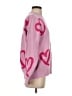 Le Lis Hearts Pink Pullover Sweater Size XS - photo 4