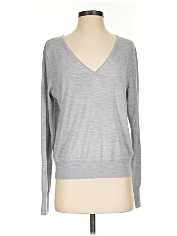 Madewell Merino Wool-Silk Blend V-Neck Sweater (view 1)
