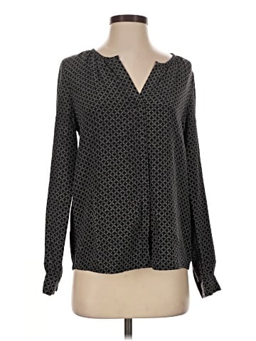 Joie Long Sleeve Silk Top (view 1)